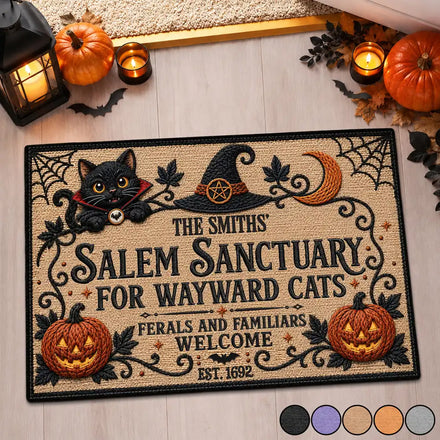 Salem Sanctuary For Wayward Cats Ferals - Personalized Doormat