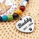 Art Design,Pet Memorial,Sympathetic,Pet Lovers,Memorial,Photo - Watercolor - Remove BG - Custom Photo Realistic Watercolor Art I Crossed The Rainbow Bridge Knowing I Was Loved - Personalized Rainbow Bridge Bracelet