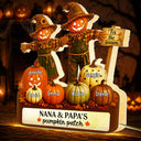 Adorable,Gift For Grandchildren,Gift For Grandkids,Gift For Grandma,Halloween,Grandma - Grandkids,Icon - Grandma Pumpkin Patch Halloween - Personalized Custom Shaped Light Box