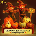 Adorable,Gift For Grandchildren,Gift For Grandkids,Gift For Grandma,Halloween,Grandma - Grandkids,Icon - Grandma Pumpkin Patch Halloween - Personalized Custom Shaped Light Box