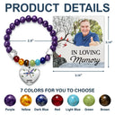 Memorial Loved One,Sympathetic,Family,Memorial,Icon,Upload Full Photo - Custom Photo Memorial My Mind Still Talks To You - Personalized Rainbow Bridge Bracelet