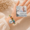Memorial Loved One,Sympathetic,Family,Memorial,Icon,Upload Full Photo - Custom Photo Memorial My Mind Still Talks To You - Personalized Rainbow Bridge Bracelet