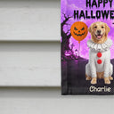 Pet Mom,Art Design,Playful,Halloween,Gift For Mother,Pet Lovers,Photo - Halloween Theme Accessories 3D Cartoon - Custom Photo 3D Halloween Themed Pet Spooky Haunted Home - Personalized Flag