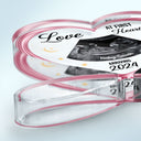 Custom Photo Baby Ultrasound Love At First Sight - Gift For Mother & Father - Personalized Heart Infinity Shaped Acrylic Plaque