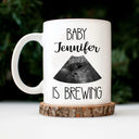 Custom Photo Baby Bump Is Brewing - Pregnancy Gift For Mom - Personalized Mug
