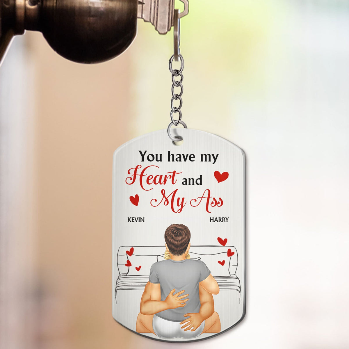 Couple You Have My Heart And My - Gift For Couples - Personalized Aluminum Keychain