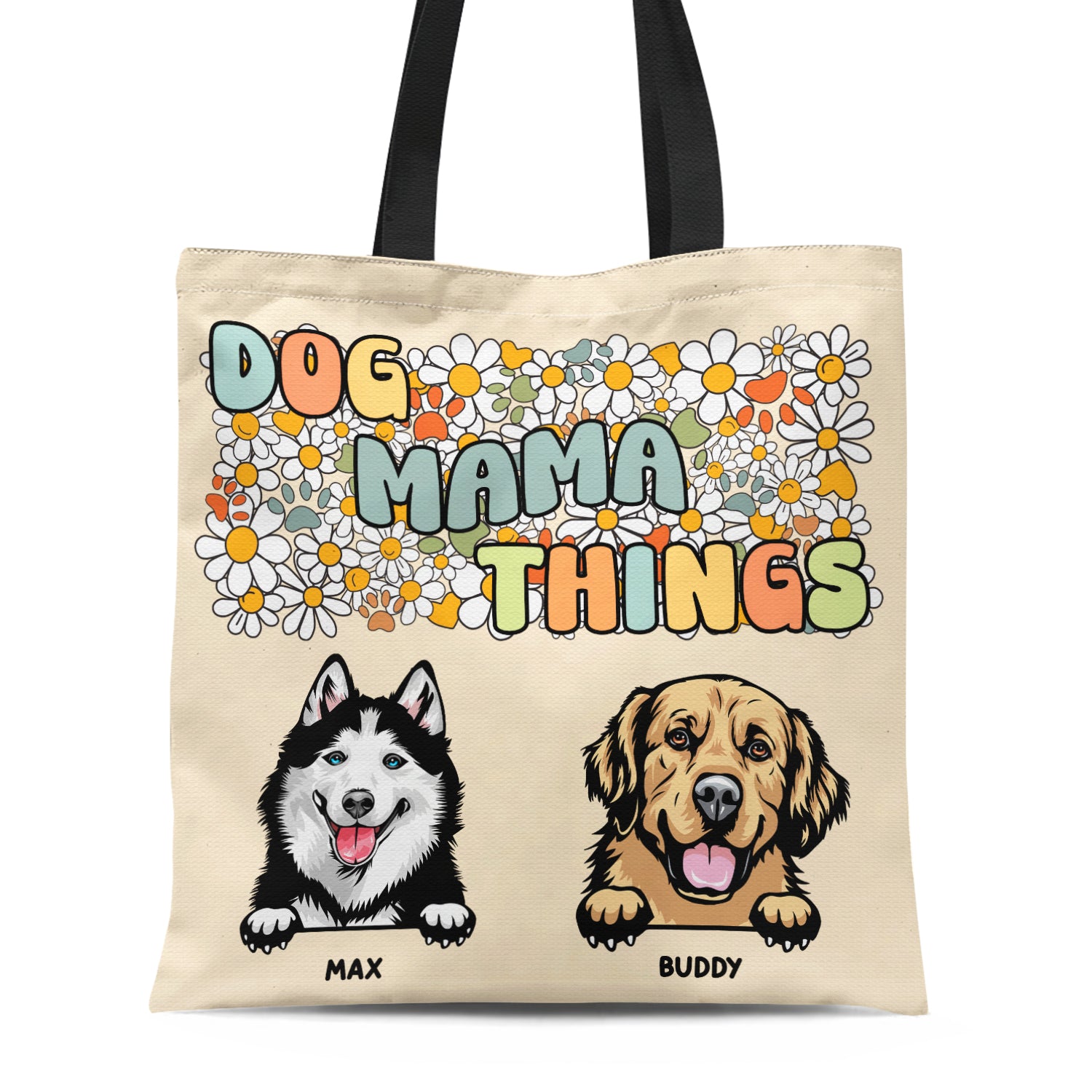 Dog Cat Fur Mama Things - Gift For Dog Mom Cat Mom - Personalized Zippered Canvas Bag