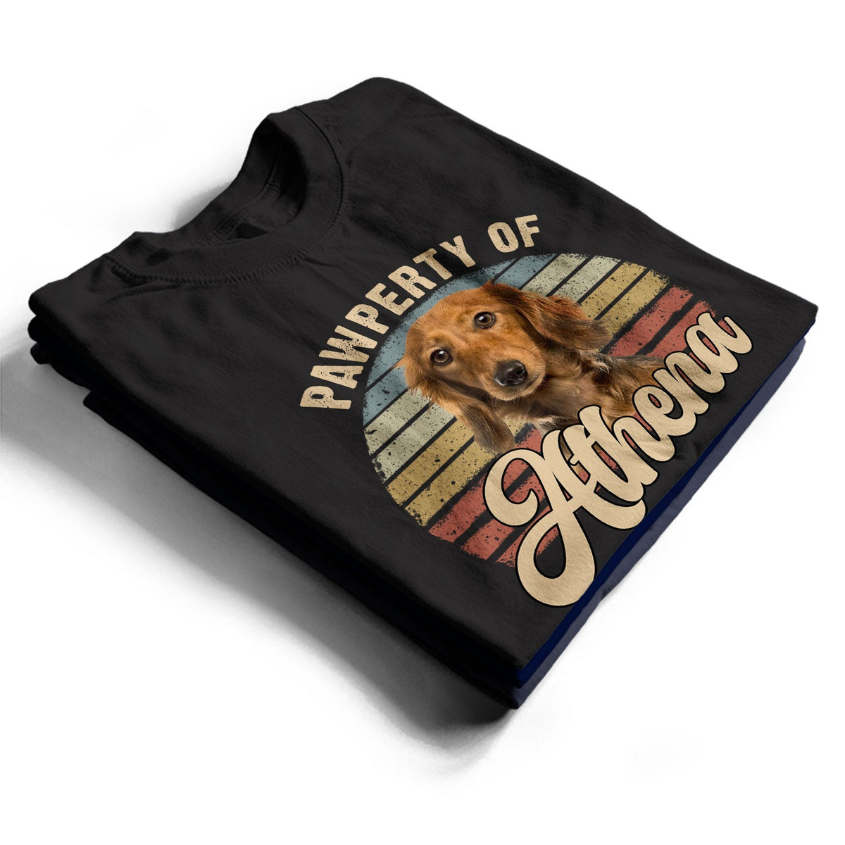 Custom Photo Pawperty Of - Gift For Dog Lovers - Personalized T Shirt