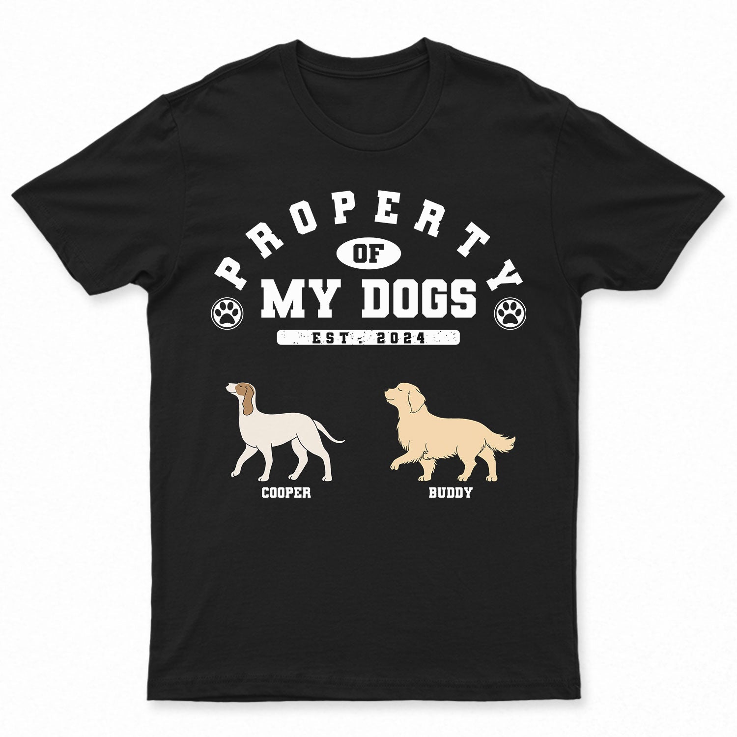 Dog Property - Gift For Dog Mom, Dog Dad, Dog Lovers - Personalized T Shirt