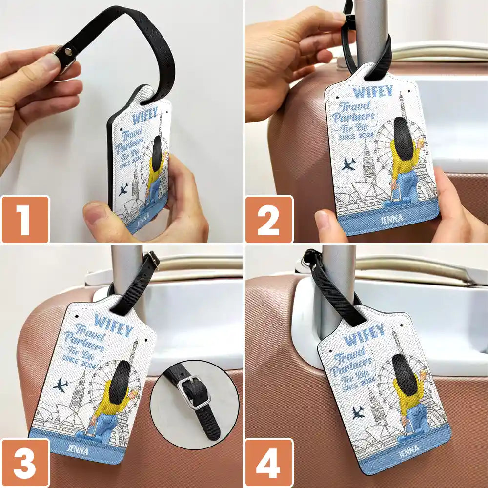 Traveling Couple Hubby Wifey Travel Partners For Life Gift For Cou Wander Prints