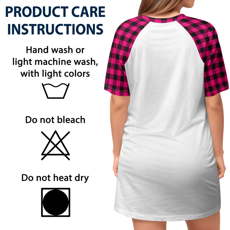 Chemise de nuit officielle - Cadeau pour femme - T-shirt de nuit personnalisé pour femme