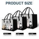 All Day Every Day - Gift For Cat Mom - Personalized Leather Bag