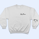 Dog Mama - Gift For Pet Lovers - Personalized Sweatshirt With Sleeve Imprint