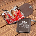 Custom Photo Mom I Love You - Gift For Mother - Personalized Mini Photo Album Keychain