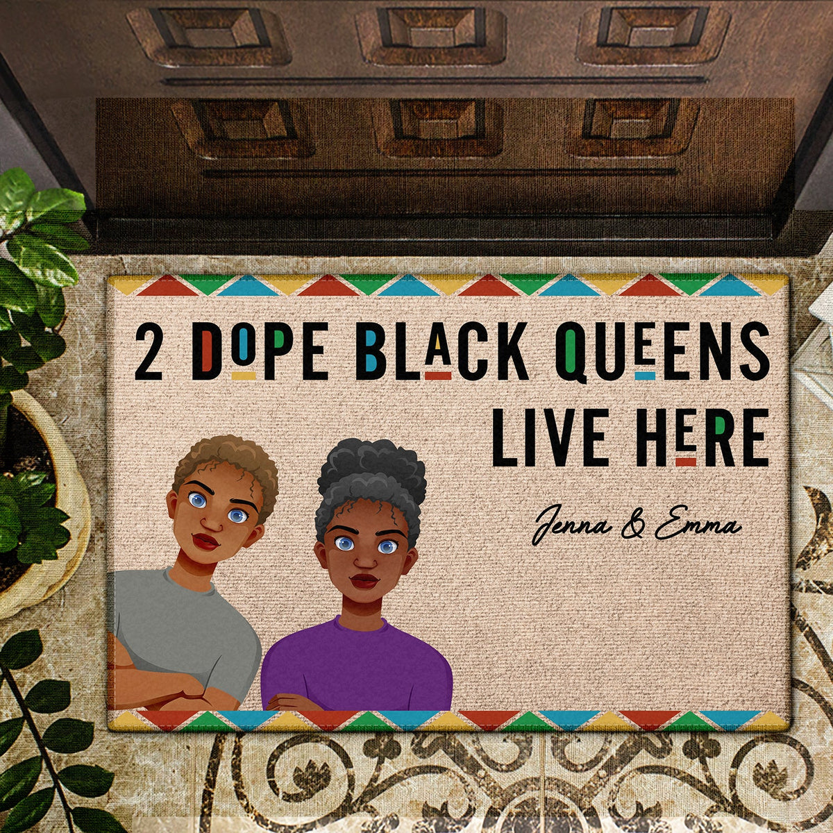 Dope Black King & Dope Black Queen - Gift For Couples - Personalized D ...
