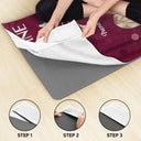 Serviette de yoga personnalisée avec boisson et vin pour chats