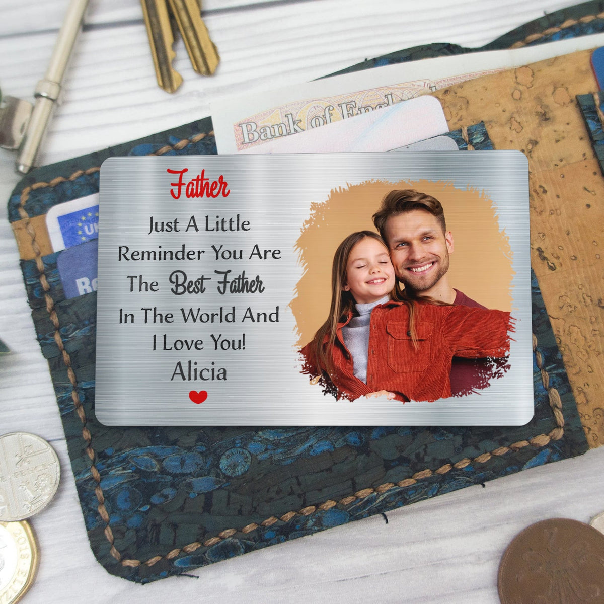 Custom Photo Little Reminder - Gift For Father, Grandpa - Personalized ...