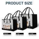 All Day Every Day - Gift For Dog Mom - Personalized Leather Bag