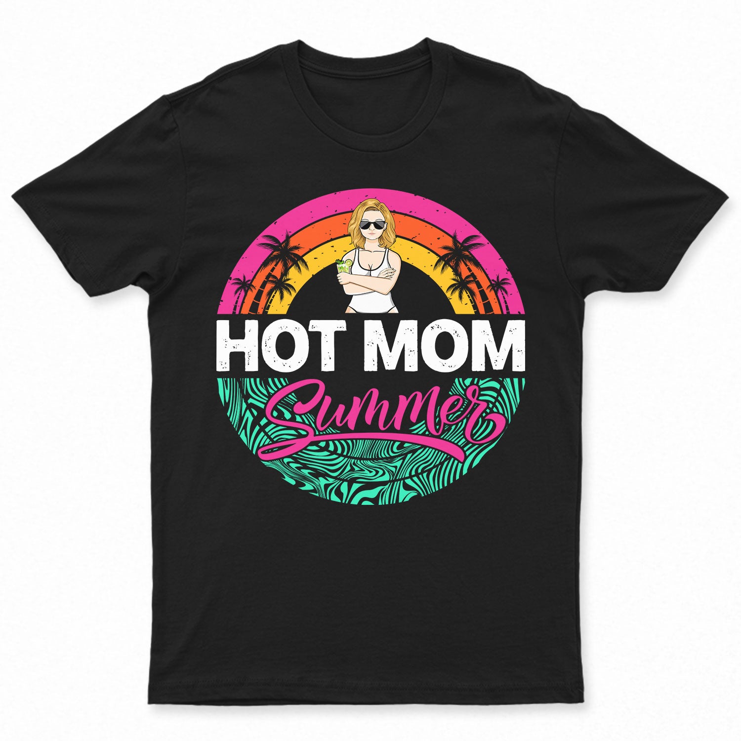 Hot Mom Summer - Gift For Mother - Personalized T Shirt