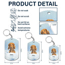 Custom Photo Calendar The Moment Your Heart Stop - Memorial Gift For Family, Pet Lovers - Personalized Aluminum Keychain