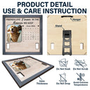 Custom Photo Calendar The Moment Your Heart Stop Memorial - Personalized Pet Loss Sign, Collar Frame