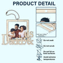 Custom Photo Daddy And Me - Gift For Father - Personalized Acrylic Car Hanger