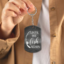 Custom Photo Memorial Until We Fish In Heaven - Memorial Gift For Family - Personalized Aluminum Keychain