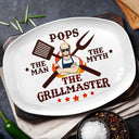 Dad The Man The Myth The Grillmaster - Personalized Plate