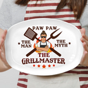 Dad The Man The Myth The Grillmaster - Personalized Plate