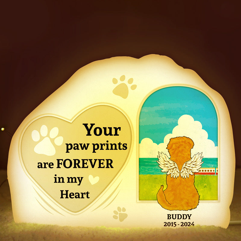 Your Paw Prints - Personalized Custom Shaped Light Box