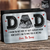 Custom Photo Dad I Know I'm Not Here Yet - Personalized Aluminum Wallet Card