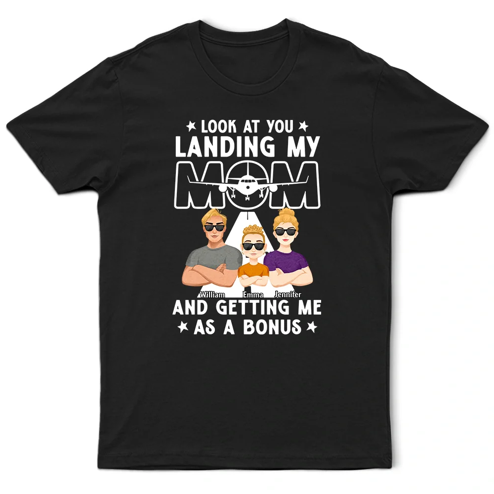 Atterrir ma mère - T-shirt personnalisé