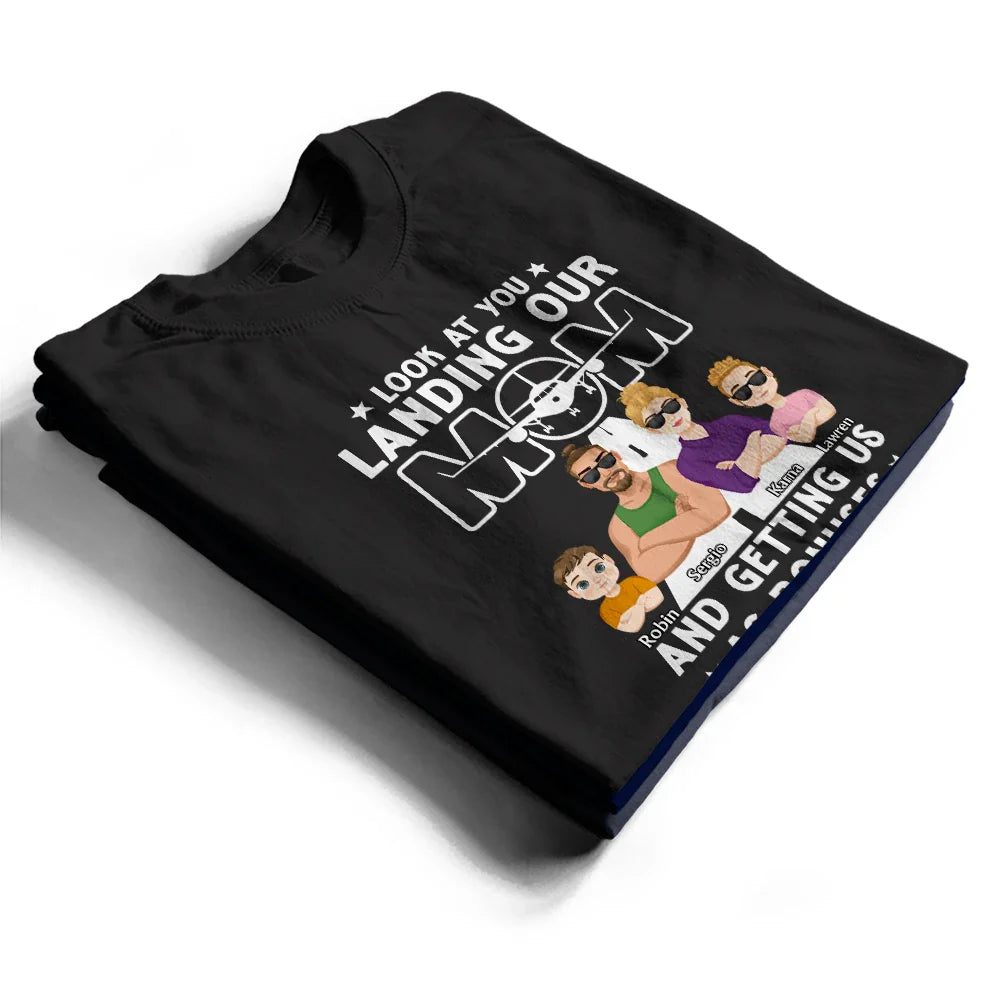 Atterrir ma mère - T-shirt personnalisé