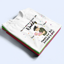 Our First Father's Day Together - Personalized Combo T Shirt And Baby Onesie