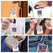 QR Code Couple Été Toi & Moi Et La Mer - Porte-clés Acrylique Personnalisé