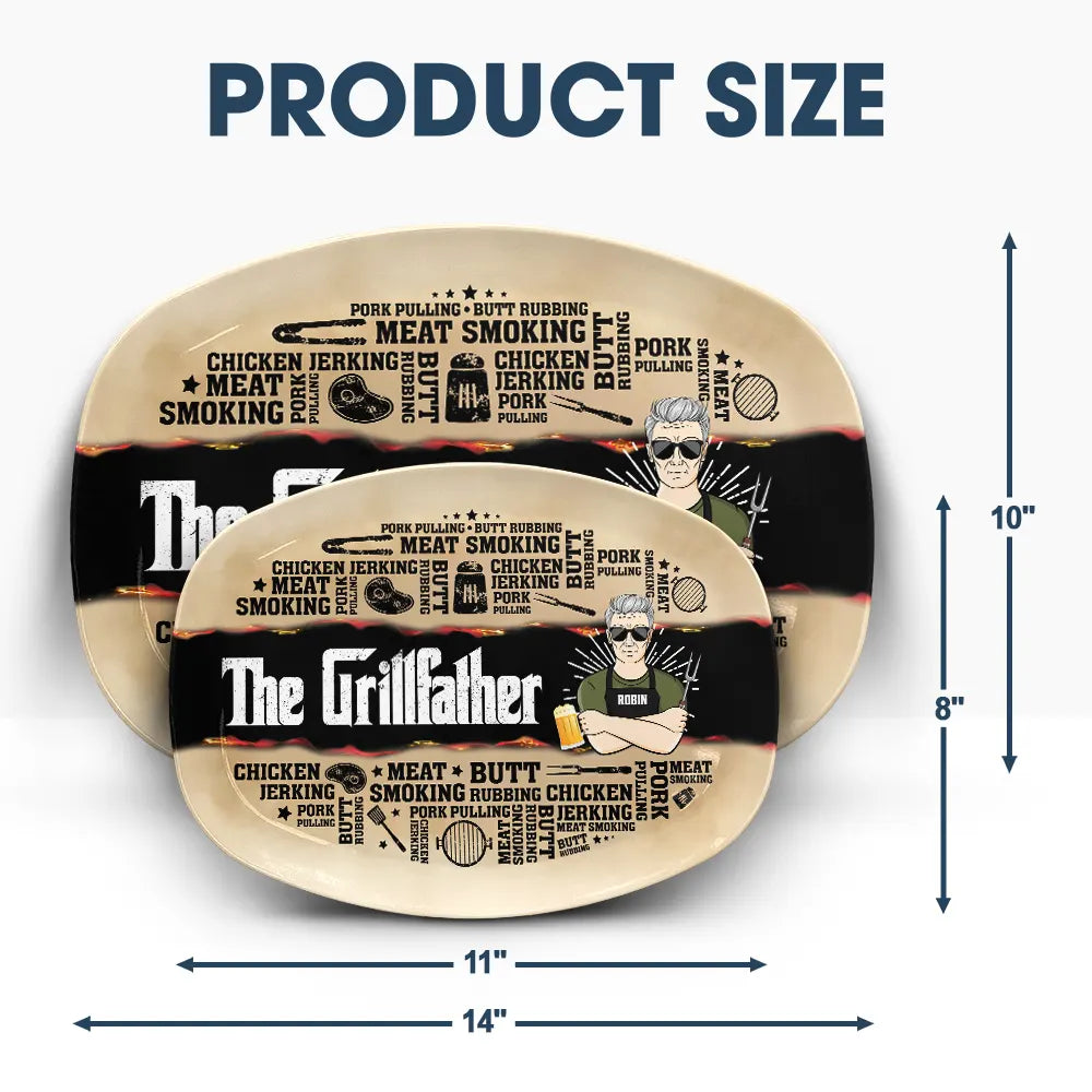 Meat Smoking Grillfather - Personalized Plate