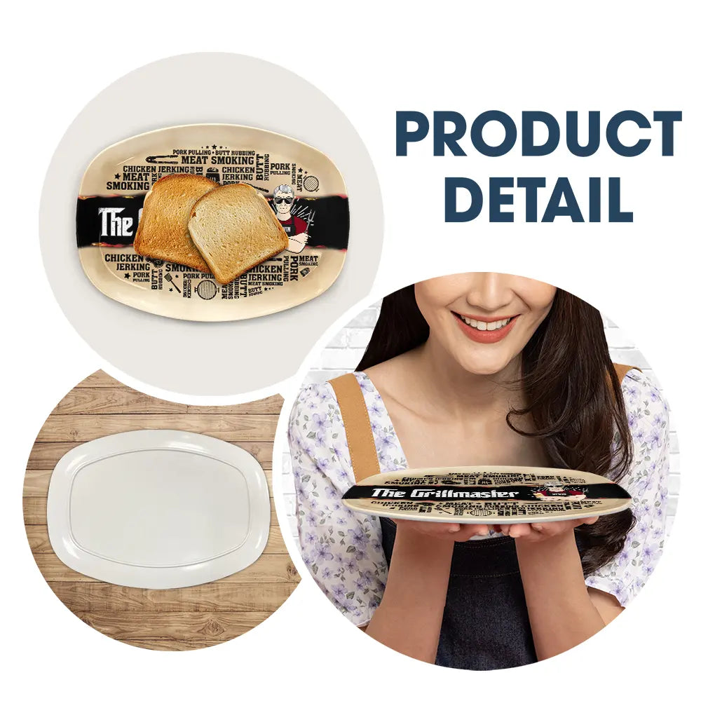 Meat Smoking Grillfather - Personalized Plate