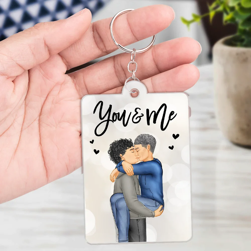 Couple Song QR Code You & Me - Personalized Acrylic Keychain