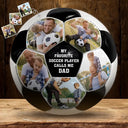 Custom Photo My Favorite Soccer Player - Personalized Soccer Ball