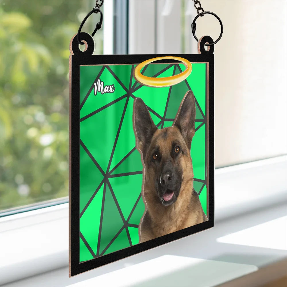 Custom Photo Life Is Better With Dogs Cats - Personalized Window Hanging Suncatcher Ornament