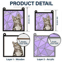 Custom Photo Life Is Better With Dogs Cats - Personalized Window Hanging Suncatcher Ornament