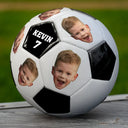 Ballon de football personnalisé avec photo de visage découpée