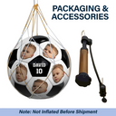 Ballon de football personnalisé avec photo de visage découpée