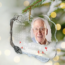 Christmas Custom Photo The Moment Your Heart Stopped Calendar - Personalized Medallion Acrylic Ornament