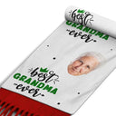 Custom Photo Best Ever - Personalized Wool Scarf With Tassel