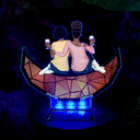 Besties Sister Friend Sitting Together - Personalized Solar Light