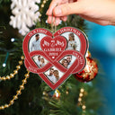 Custom Photo First Christmas As Mr & Mrs - Personalized 2-Layered Mix Ornament