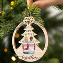 Our First Christmas Married - Personalized Wooden Cutout Ornament