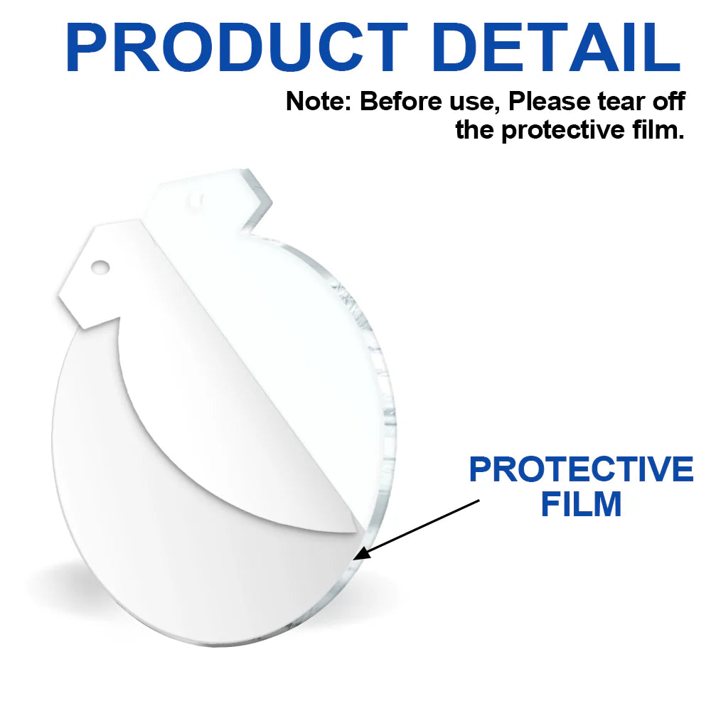 Christmas Couple Backside I Love You More - Personalized Custom Shaped Acrylic Ornament