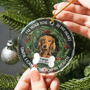 Memorial - Custom Photo Christmas We'll Hold You In Our Hearts - Personalized Circle Glass Ornament